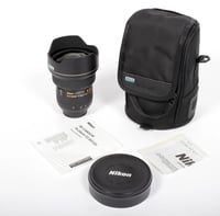 Image 1 of Nikon af-s nikkor 14-24mm f/2.8g ed lens with case and paperwork #0613