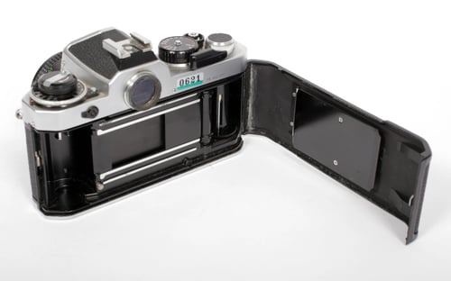 Image of Nikon FE 35mm SLR film camera with 28mm F2.8 lens #0621