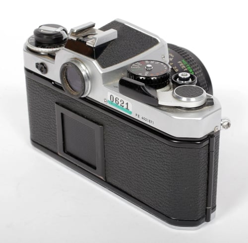 Image of Nikon FE 35mm SLR film camera with 28mm F2.8 lens #0621