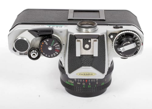 Image of Nikon FE 35mm SLR film camera with 28mm F2.8 lens #0621