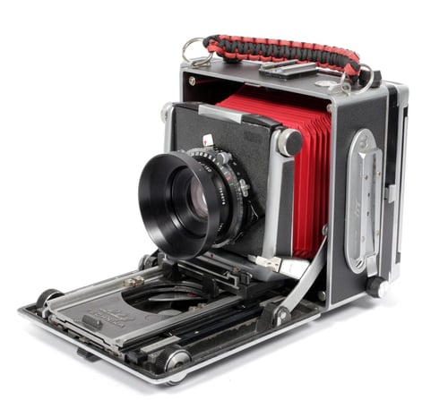 Image of Linhof Technika V 4X5 camera w/ 150mm+210mm APO MC Lenses +film +holders Fresnel #0641
