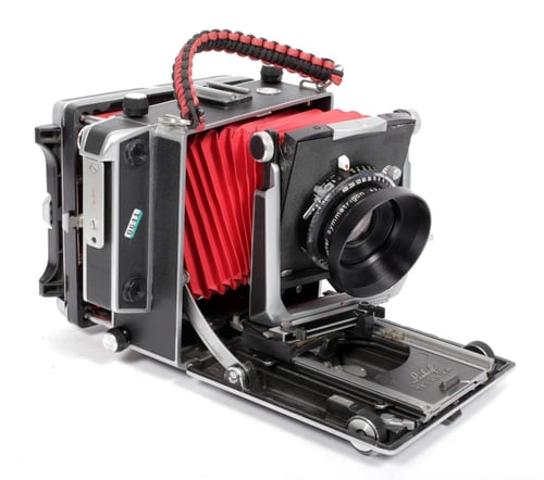 Image of Linhof Technika V 4X5 camera w/ 150mm+210mm APO MC Lenses +film +holders Fresnel #0641