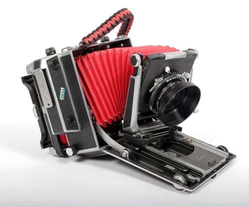 Image of Linhof Technika V 4X5 camera w/ 150mm+210mm APO MC Lenses +film +holders Fresnel #0641