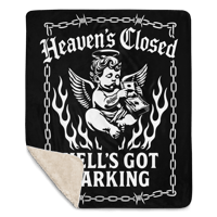 Image 2 of Heaven's Closed Sherpa blanket