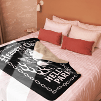 Image 3 of Heaven's Closed Sherpa blanket