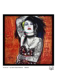 Image 5 of A Go-Go Resin Print on Wood and Mini Print