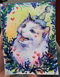 Image 2 of Party kitty original illustration!
