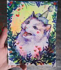Image 3 of Party kitty original illustration!