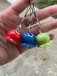 Image 3 of Jellyfish charm, Polymer clay charm, Jellyfish keychain