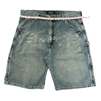Image 4 of Love Me Reworked Denim Shorts