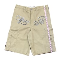 Image 4 of Love Me Reworked Khaki Shorts