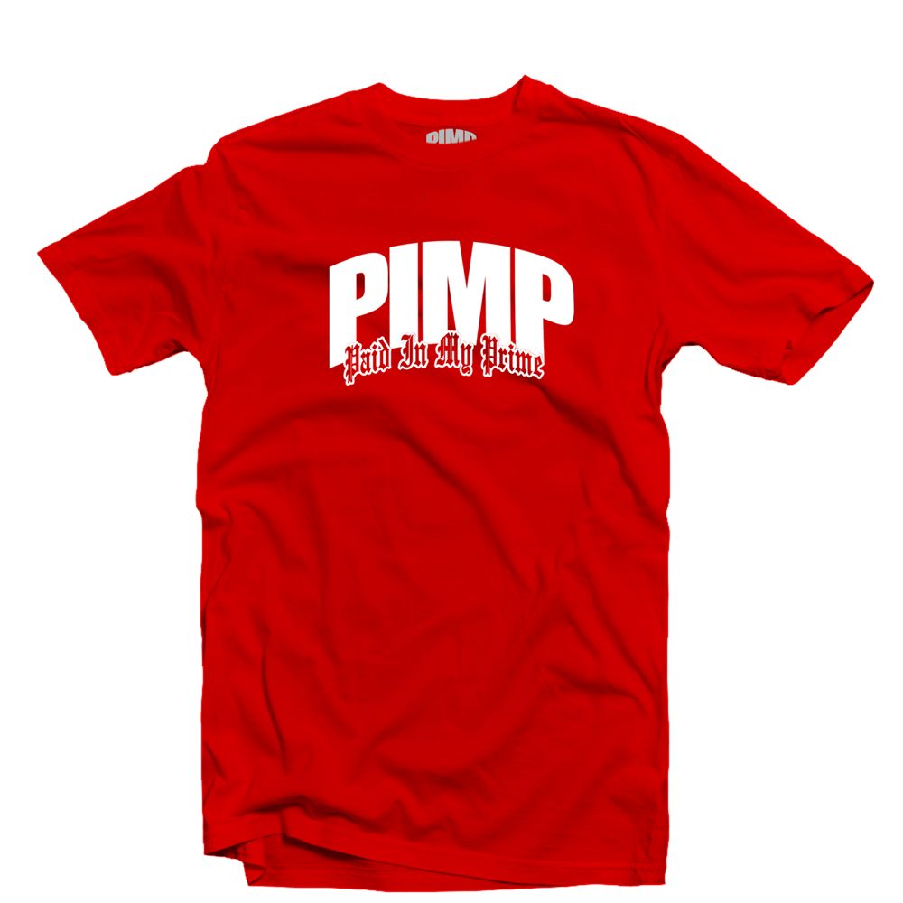 PIMP (Paid In My Prime) "White Logo" T-SHIRT 