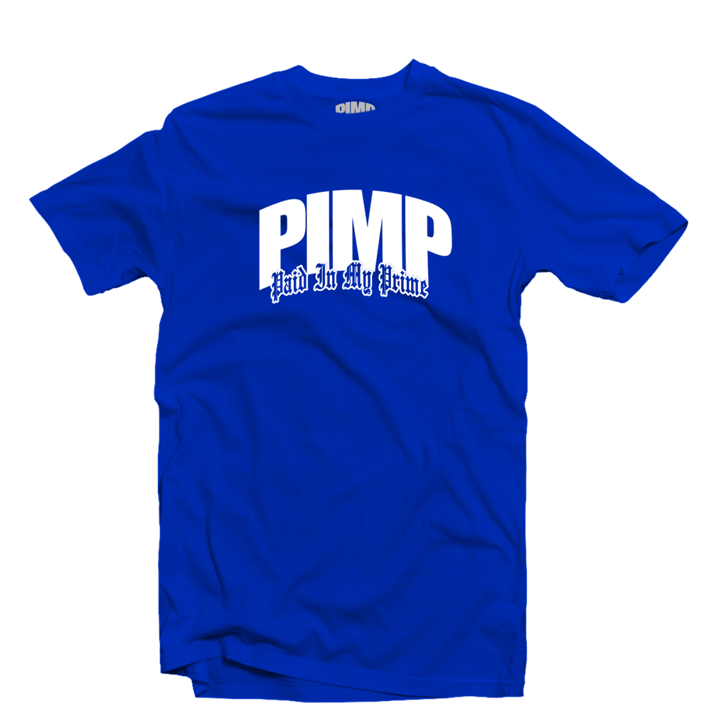 PIMP (Paid In My Prime) "White Logo" T-SHIRT 