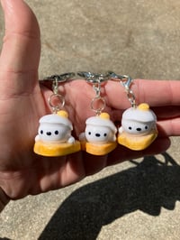 Image 1 of Seal charm, Polymer clay charm, Breakfast charm, Kawaii seal keychain