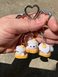 Image 2 of Seal charm, Polymer clay charm, Breakfast charm, Kawaii seal keychain