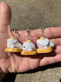 Image 3 of Seal charm, Polymer clay charm, Breakfast charm, Kawaii seal keychain