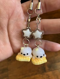 Image 1 of Seal charm, Polymer clay charm, Waffle seal charm, Seal phone charm