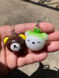 Image 1 of Bear charm, Polymer clay charm, Kawaii bear keychain