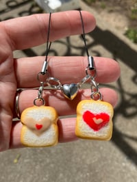 PB&J charms, Polymer clay charms, BFF charms, BFF phone charms