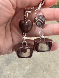 Image 2 of Reese's charm, Polymer clay charm, Chocolate charm, Chocolate keychain