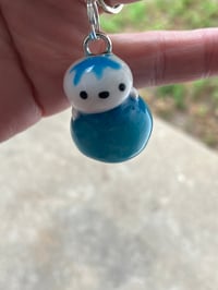 Image 4 of Blueberry seal charm, Polymer clay charm, Blueberry keychain, Seal keychain