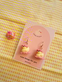 Image 1 of baby patou cherry blossom dangle earrings