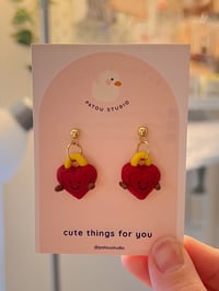 Image 2 of heart locker jelly inspired miniature ~ dangle earrings