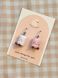Image 3 of marshmallow jelly inspired miniature ~ dangle earrings