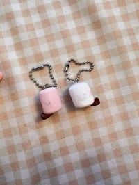 Image 3 of marshmallow miniature ~ keychain charm ~ jelly inspired