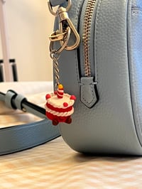 Image 3 of red velvet cake miniature ~ keychain charm ~ jelly inspired