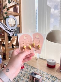 Image 2 of tiny patou ice cream dangle earrings