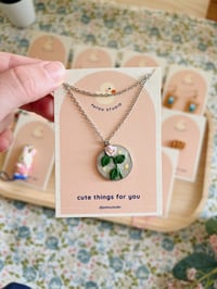 Image 1 of flower stainless steel necklace