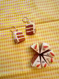 Image 3 of carrot cake dangle earrings