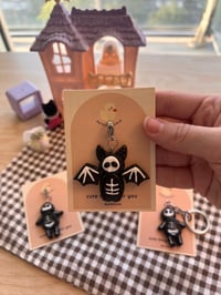 Image 3 of skeleton bat or bob | jellycat inspired handmade keychain charm
