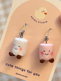 Image 4 of marshmallow jelly inspired miniature ~ dangle earrings