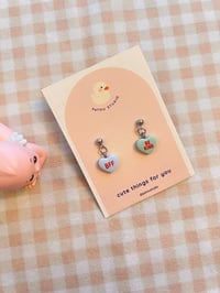 Image 4 of conversation hearts *random quotes and colors* ~ dangle earrings
