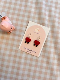 Image 4 of heart jelly inspired miniature ~ dangle earrings