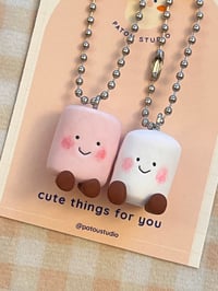 Image 4 of marshmallow miniature ~ keychain charm ~ jelly inspired