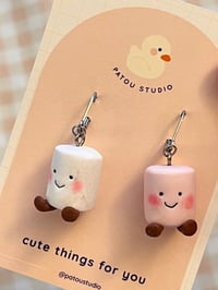 Image 5 of marshmallow jelly inspired miniature ~ dangle earrings