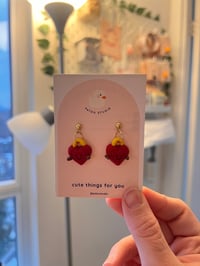 Image 5 of heart locker jelly inspired miniature ~ dangle earrings