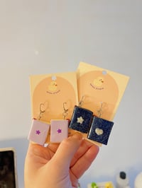 Image 1 of miniature tiny books dangle earrings