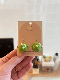 Image 3 of miniature hot cocoa mug dangle earrings