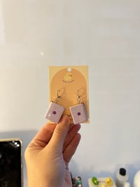 Image 2 of miniature tiny books dangle earrings
