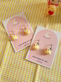 Image 2 of miniature baby patou dangle earrings