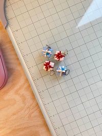 Image 4 of miniature gift box dangle earrings