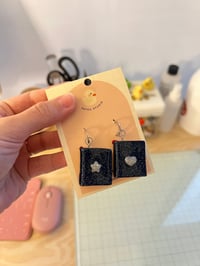 Image 4 of miniature tiny books dangle earrings