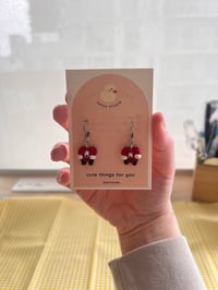 Image 3 of bad bunny hearts dangle earrings