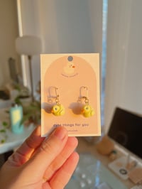 Image 4 of miniature baby patou dangle earrings