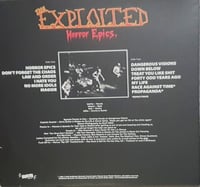 Image 2 of The Exploited  ''Horror Epics.'' lp