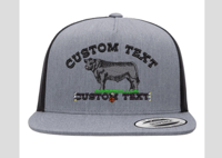 Image 7 of Toros Personalizado/Custom Text Snapback hat
